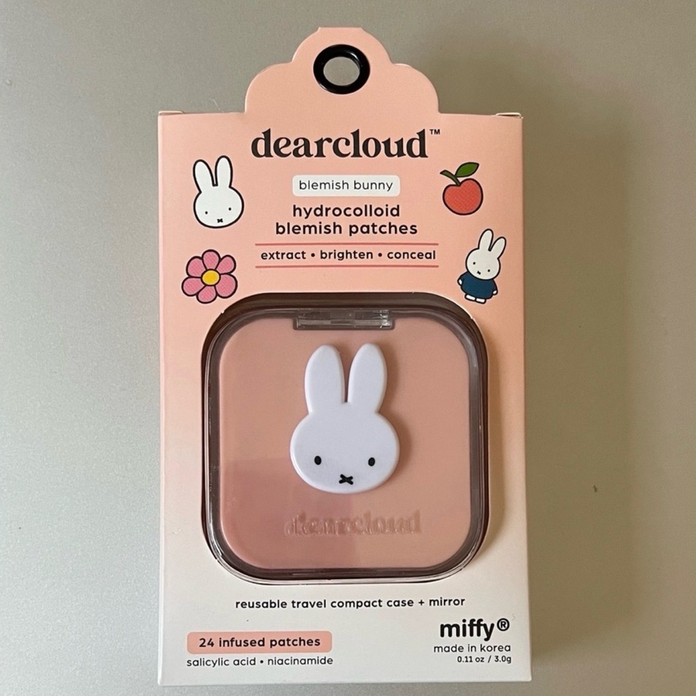 Dearcloud Miffy Acne Blemish Patch Case with Mirror and Refills